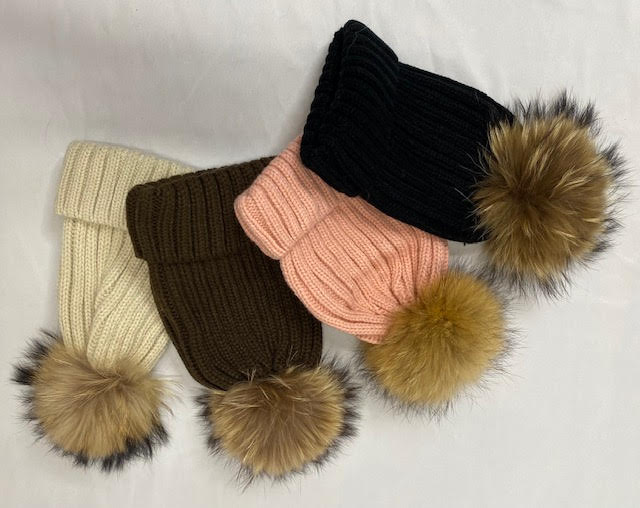 Beanie With The Fur - Sweetwater Boutique