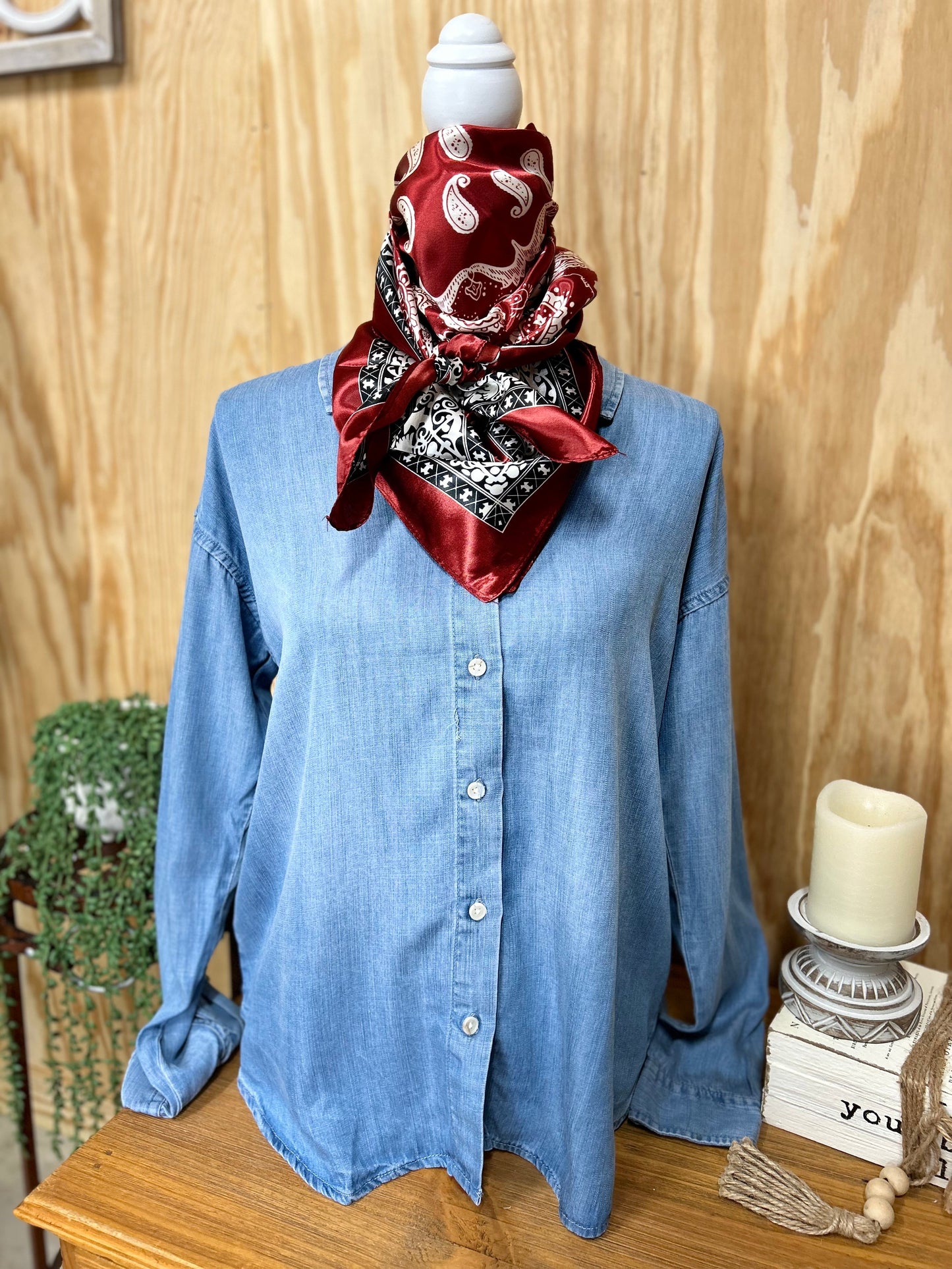 Cream & Burgundy - Sweetwater Boutique