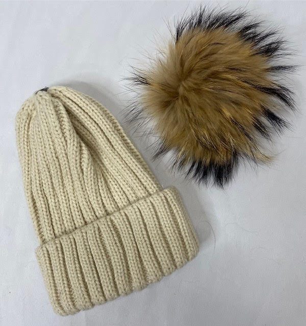 Beanie With The Fur - Sweetwater Boutique