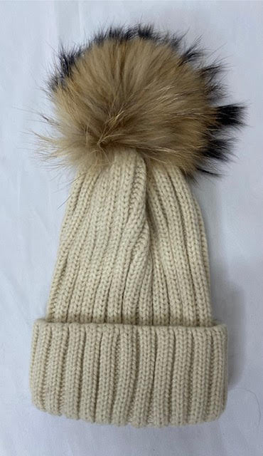 Beanie With The Fur - Sweetwater Boutique