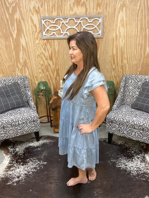 Country Denim Dress - Sweetwater Boutique