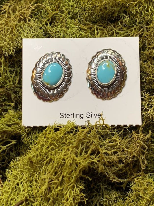 Turquoise and Silver Concho - Sweetwater Boutique