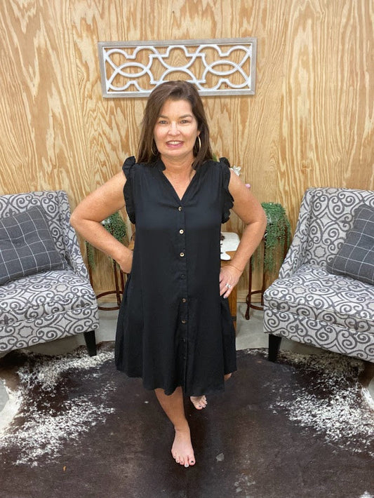 Everyday Black Dress - Sweetwater Boutique