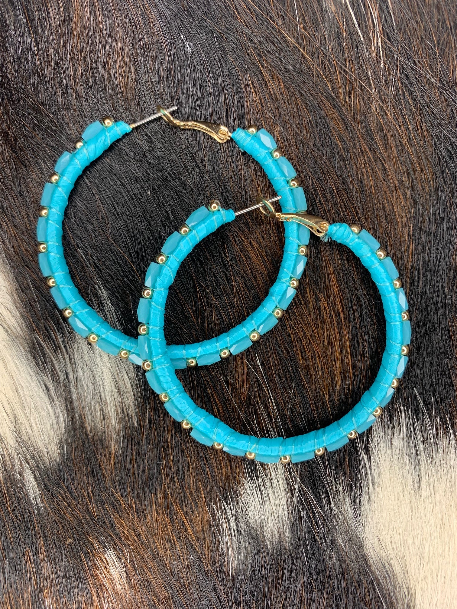 Beaded Hoops - Sweetwater Boutique