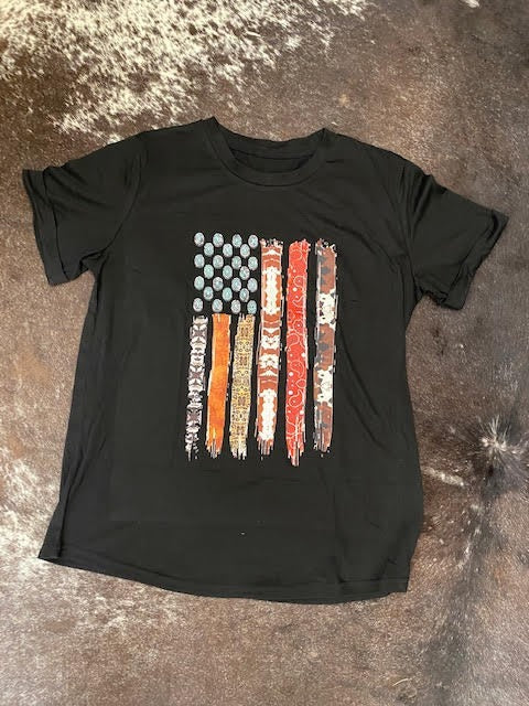 Western Flag Tee - Sweetwater Boutique