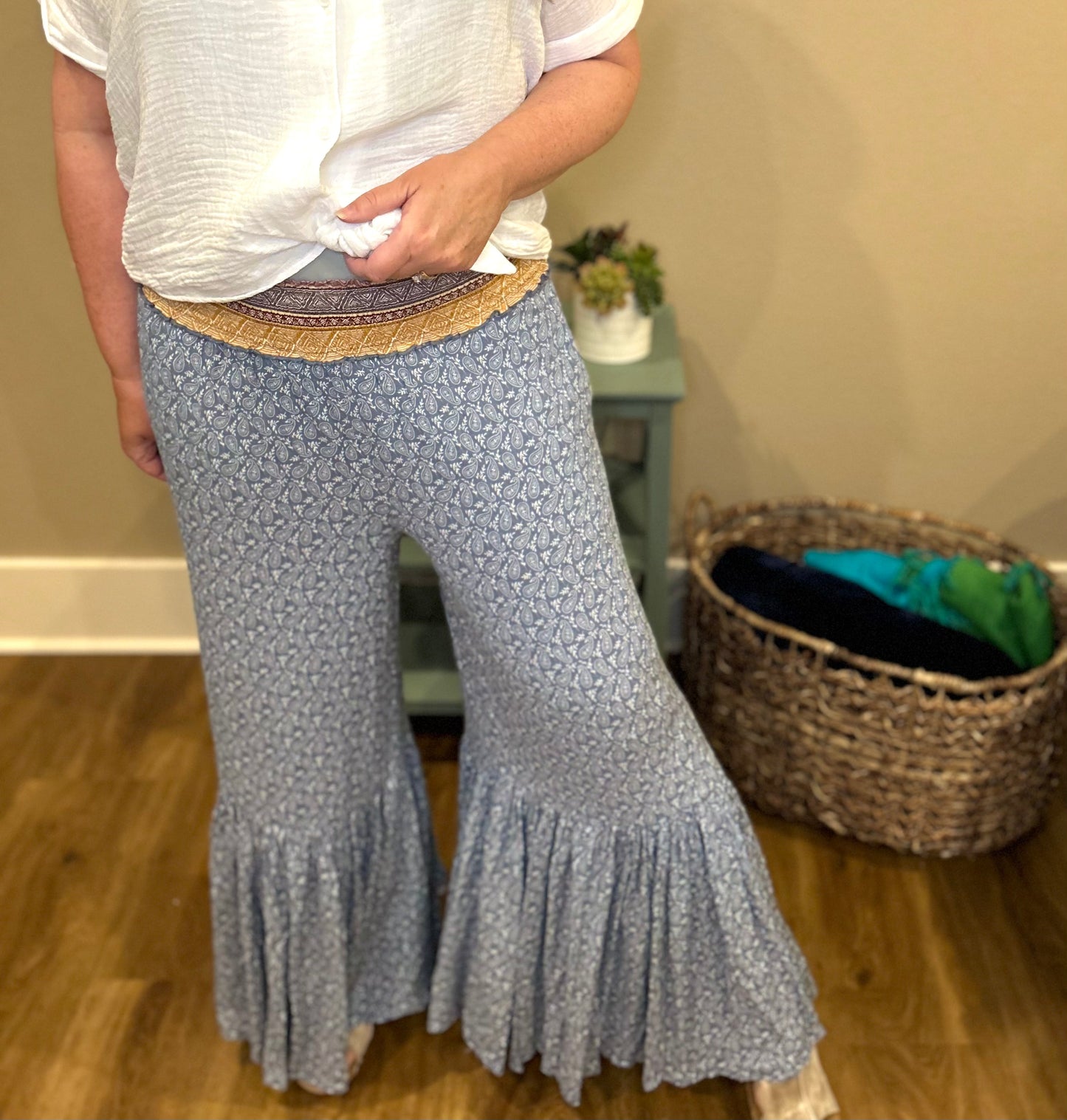 Paisley Palazzo Pants - Sweetwater Boutique