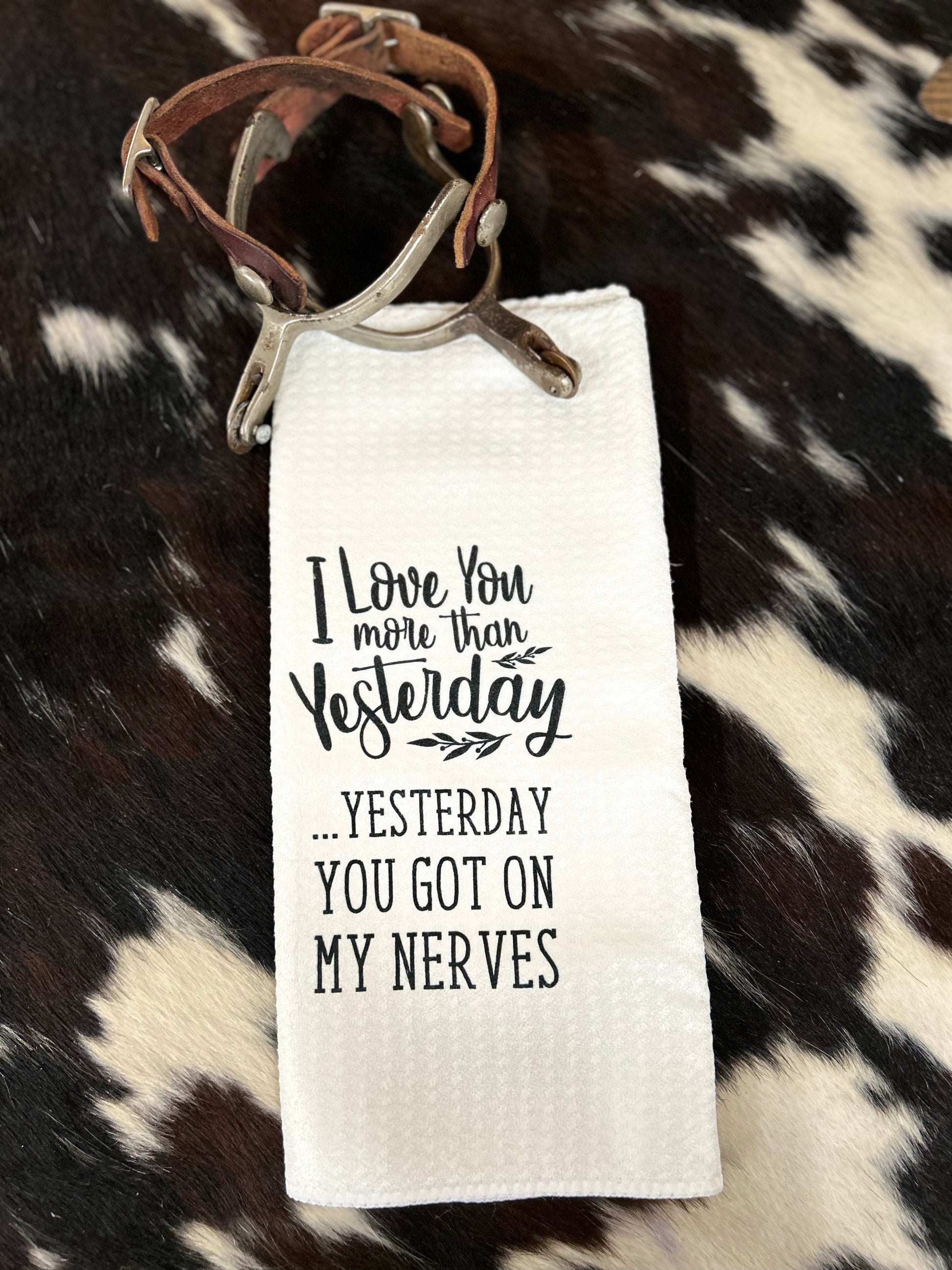 Love You More Than Yesterday Kitchen Towel - Sweetwater Boutique
