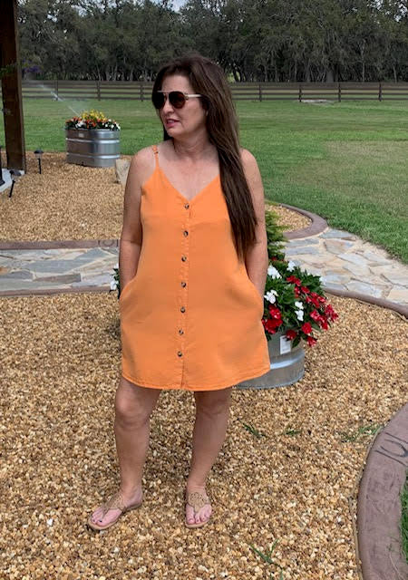 Adjustable Strap Button Down Dress (3 Colors Available) - Sweetwater Boutique