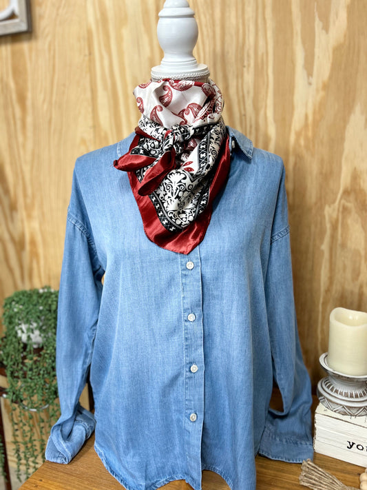 Cream & Burgundy - Sweetwater Boutique