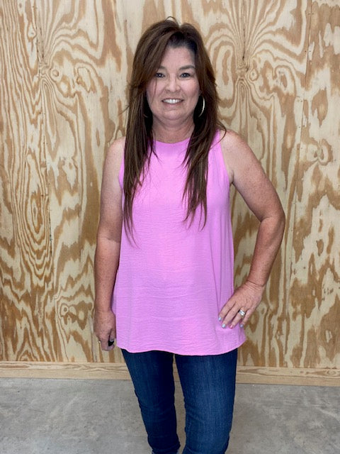 Pretty In Pink Tank - Sweetwater Boutique 