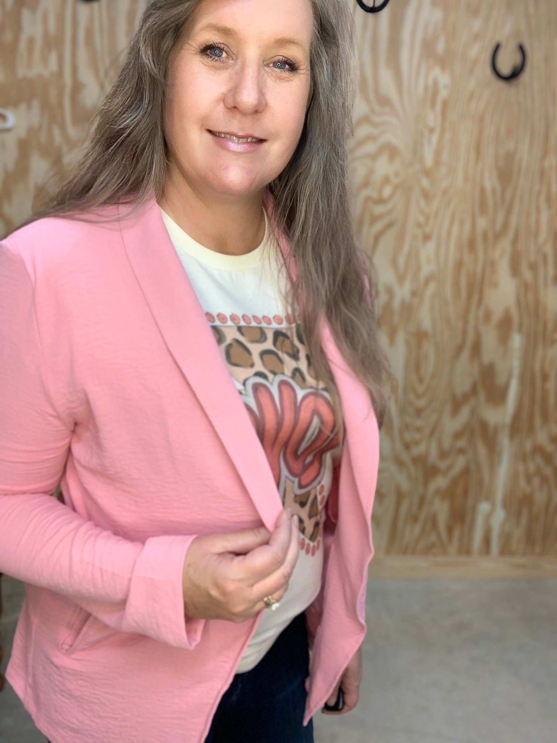 Pink Blazer - Sweetwater Boutique 